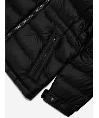 Moncler Enfant Girls Down Padded Dalles Jacket in Black du meilleur 