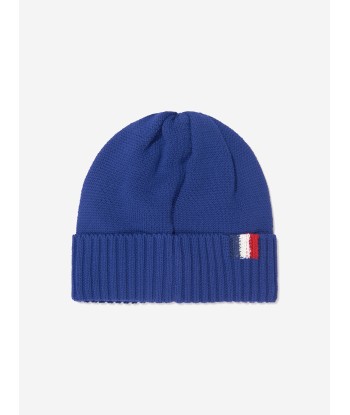 Moncler Enfant Boys Beanie Hat in Blue JUSQU'A -70%! 