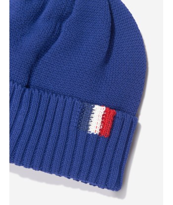 Moncler Enfant Boys Beanie Hat in Blue JUSQU'A -70%! 