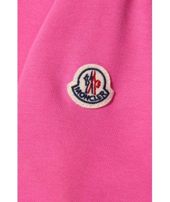 Moncler Enfant Girls Bear Print Sweatshirt in Pink Fin de série