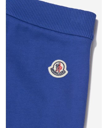 Moncler Enfant Boys Logo Joggers in Blue les ctes