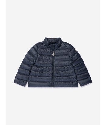 Moncler Enfant Baby Girls Down Padded Joelle Jacket in Navy la colonne vertébrale