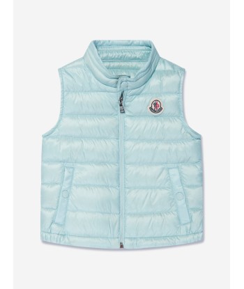 Moncler Enfant Baby Down Padded New Amaury Gilet in Blue vente chaude votre 