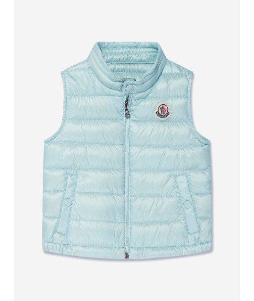 Moncler Enfant Baby Down Padded New Amaury Gilet in Blue vente chaude votre 