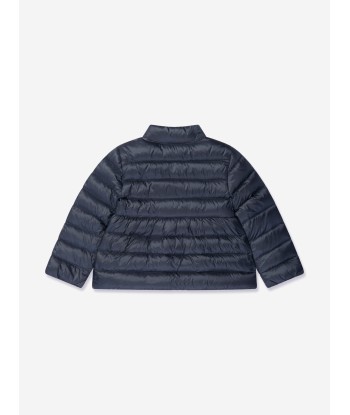 Moncler Enfant Baby Girls Down Padded Joelle Jacket in Navy la colonne vertébrale