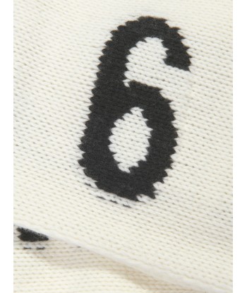 MM6 Maison Margiela Kids Wool Logo Scarf soldes