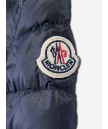 Moncler Enfant Baby Girls Down Padded Joelle Jacket in Navy la colonne vertébrale