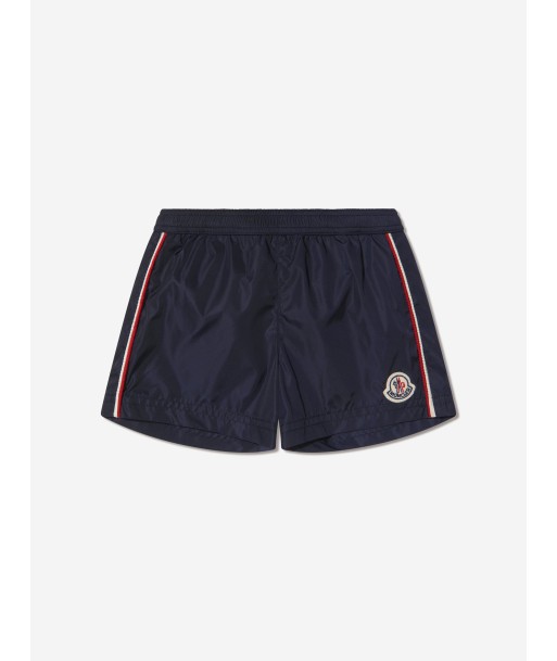 Moncler Enfant Baby Boys Logo Swim Shorts in Navy de France