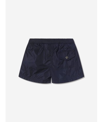 Moncler Enfant Baby Boys Logo Swim Shorts in Navy de France