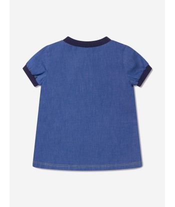 Moncler Enfant Baby Girls Dress in Blue en linge