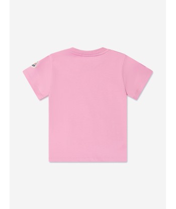 Moncler Enfant Baby Girls Logo T-Shirt in Pink Par le système avancé 