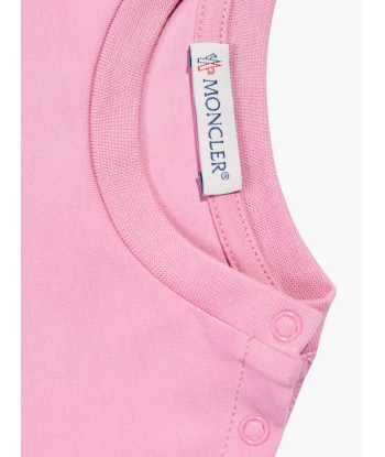 Moncler Enfant Baby Girls Logo T-Shirt in Pink Par le système avancé 