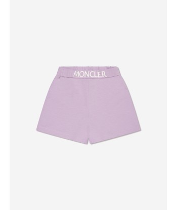 Moncler Enfant Baby Girls Logo Shorts in Lilac Faites des économies