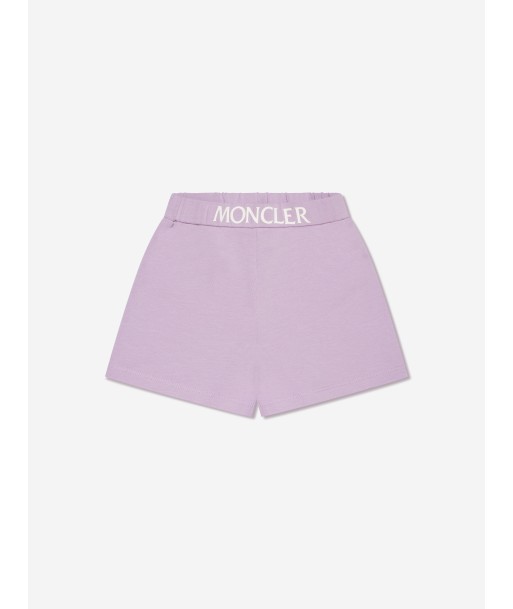 Moncler Enfant Baby Girls Logo Shorts in Lilac Faites des économies