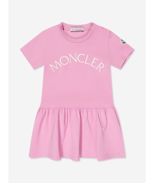 Moncler Enfant Baby Girls Logo Dress in Pink 2023