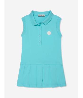 Moncler Enfant Baby Girls Sleeveless Polo Dress in Turquoise Comment ça marche