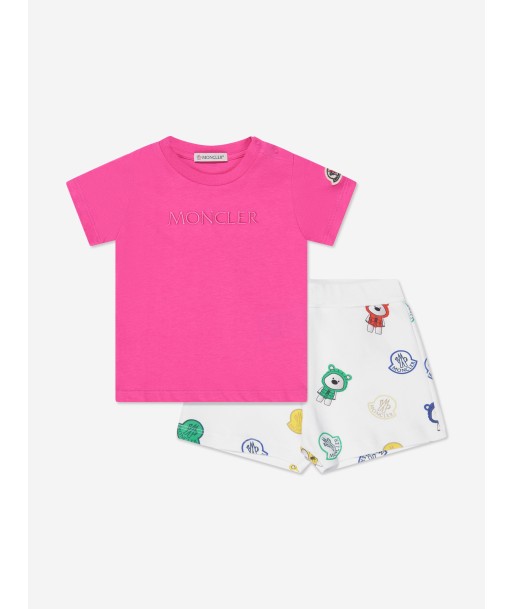 Moncler Enfant Baby Girls T-Shirt And Shorts Set in Pink plus qu'un jeu 