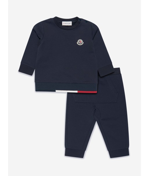 Moncler Enfant Baby Boys Logo Tracksuit in Navy Toutes les collections ici