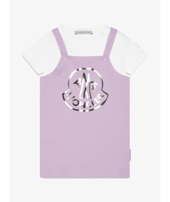 Moncler Enfant Baby Girls T-Shirt And Dress Set in Lilac Découvrez la collection