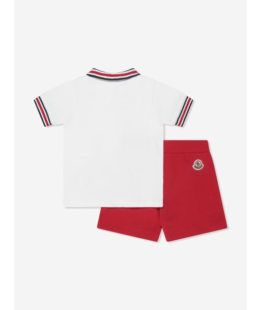 Moncler Enfant Baby Boys Polo Shirt And Shorts Set in Red Par le système avancé 