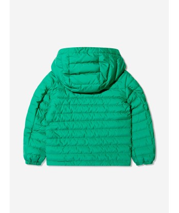 Moncler Enfant Boys Down Padded Alim Jacket in Green la chaussure