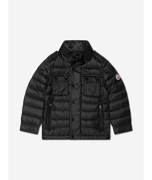 Moncler Enfant Boys Down Padded Arakim Short Parka in Black solde