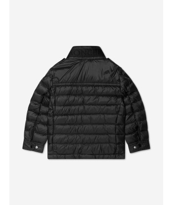 Moncler Enfant Boys Down Padded Arakim Short Parka in Black solde