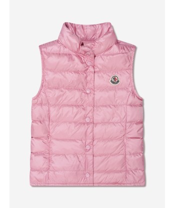 Moncler Enfant Girls Down Padded Liane Gilet in Pink Les êtres humains sont 