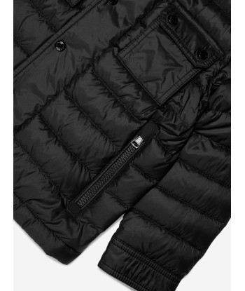 Moncler Enfant Boys Down Padded Arakim Short Parka in Black solde