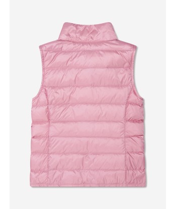 Moncler Enfant Girls Down Padded Liane Gilet in Pink Les êtres humains sont 