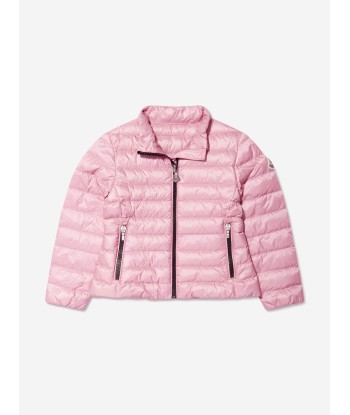 Moncler Enfant Girls Down Padded Kaukura Jacket in Pink 50-70% off 