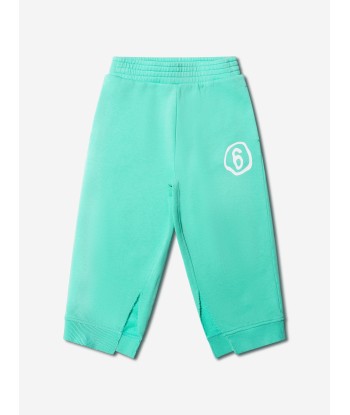 MM6 Maison Margiela Kids Logo Joggers In Aquamarine france