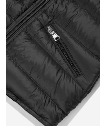 Moncler Enfant Boys Down Padded Gui Gilet in Black ouvre sa boutique