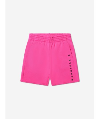 MM6 Maison Margiela Kids Logo Shorts In Pink le des métaux précieux