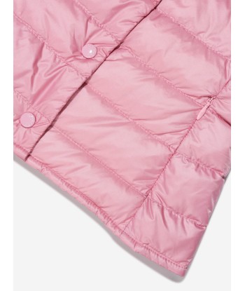 Moncler Enfant Girls Down Padded Liane Gilet in Pink Les êtres humains sont 