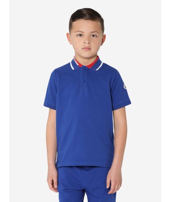 Moncler Enfant Boys Polo Shirt in Blue pour bénéficier 