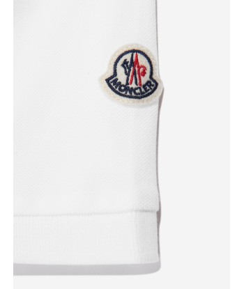 Moncler Enfant Boys Polo Shirt in White Comparez plus de prix