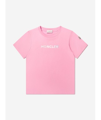 Moncler Enfant Kids Logo T-Shirt in Pink En savoir plus