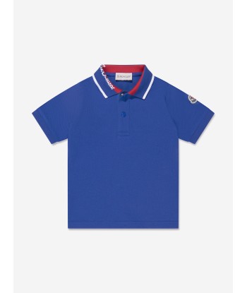 Moncler Enfant Boys Polo Shirt in Blue pour bénéficier 