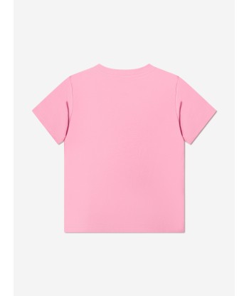 Moncler Enfant Kids Logo T-Shirt in Pink En savoir plus