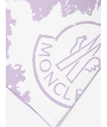 Moncler Enfant Girls Logo Print T-Shirt in Lilac offre 