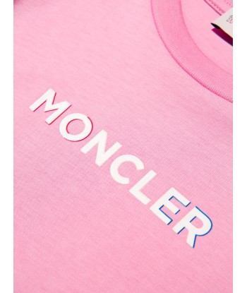 Moncler Enfant Kids Logo T-Shirt in Pink En savoir plus