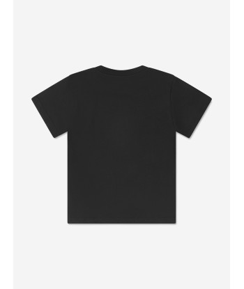 Moncler Enfant Kids Logo T-Shirt in Black vous aussi creer 