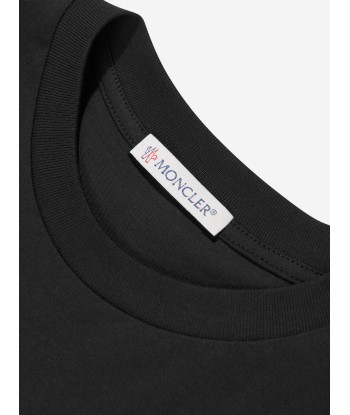 Moncler Enfant Kids Logo T-Shirt in Black vous aussi creer 