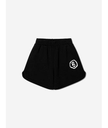 MM6 Maison Margiela Kids Logo Shorts In Black JUSQU'A -70%! 