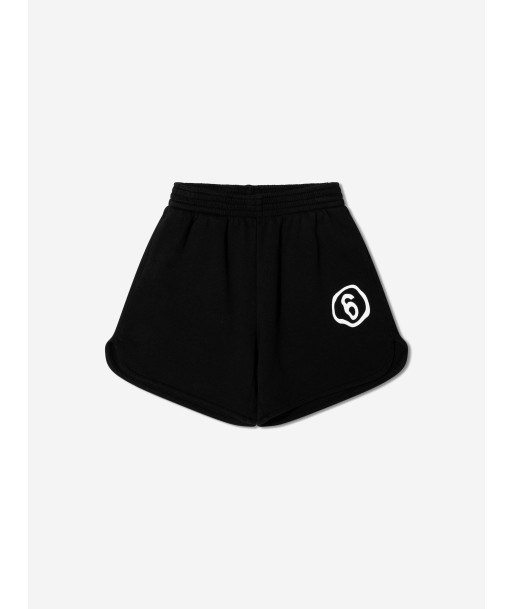 MM6 Maison Margiela Kids Logo Shorts In Black JUSQU'A -70%! 