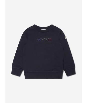 Moncler Enfant Kids Logo Sweatshirt in Navy Le MVP de beaucoup