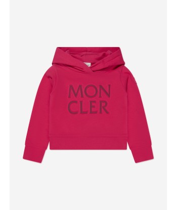 Moncler Enfant Girls Logo Hoodie in Pink Comment ça marche