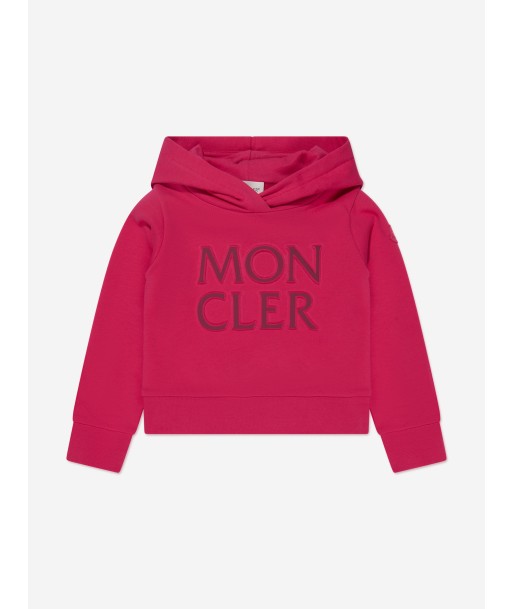 Moncler Enfant Girls Logo Hoodie in Pink Comment ça marche