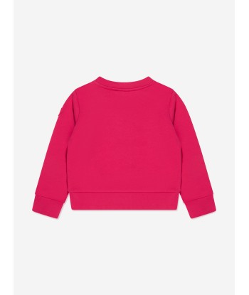 Moncler Enfant Girls Graphic Print Sweatshirt in Pink vente chaude votre 